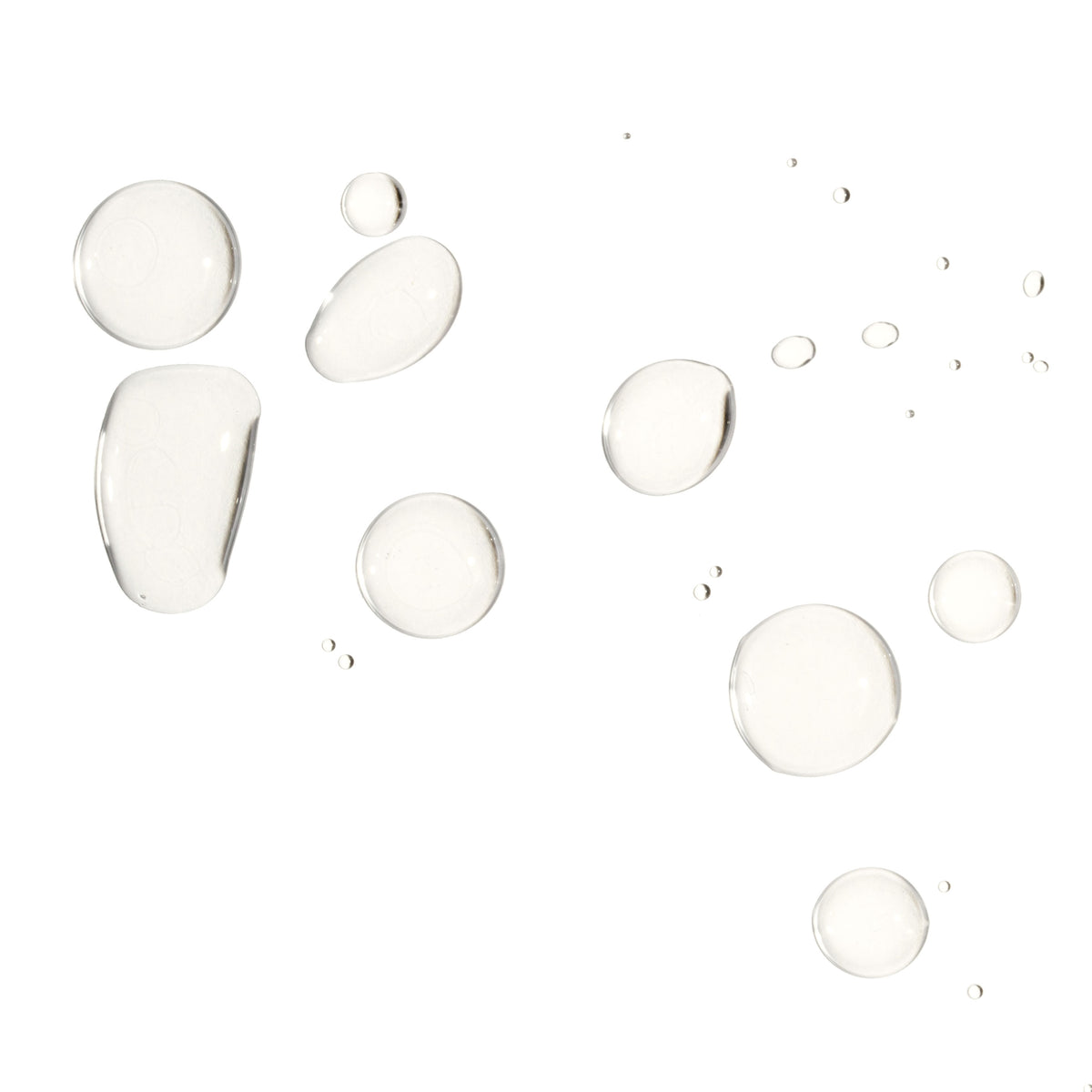 drops on a white background