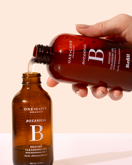 Botanical B poured from a refill bottle 