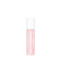 A bottle of One Love Organics Love + Eyebright Eye Serum in a soft pink shade with a white cap, centered on a plain white background.