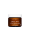 One Love Organics Skin Dew Coconut Water Cream in a dark amber brown jar with a white lid, centered on a plain white background.