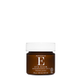 A small amber brown jar of Botanical E Eye Balm with a white ribbed cap, centered on a plain white background.